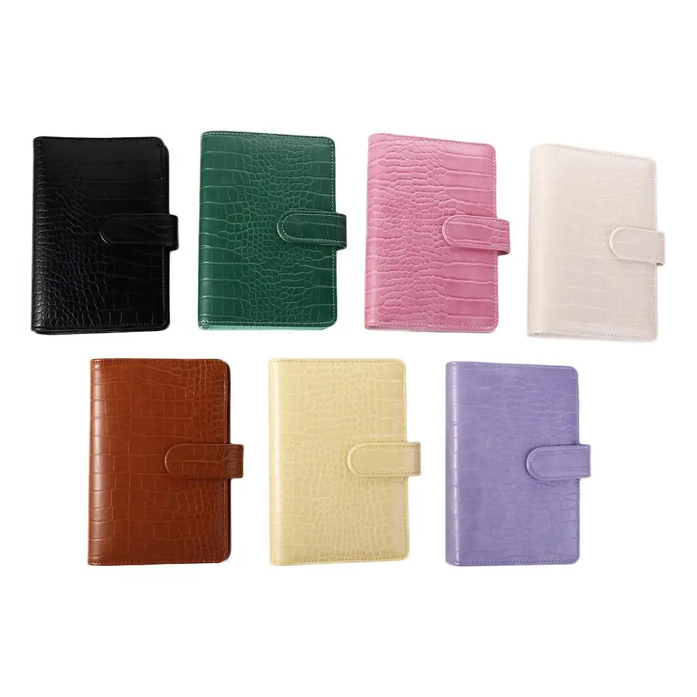 

Planner Book Stationery PU Leather 6 Ring A6 Notebook Ring Binder Binder Cover Loose-Leaf Cover Notepad Cover Notebook Cover