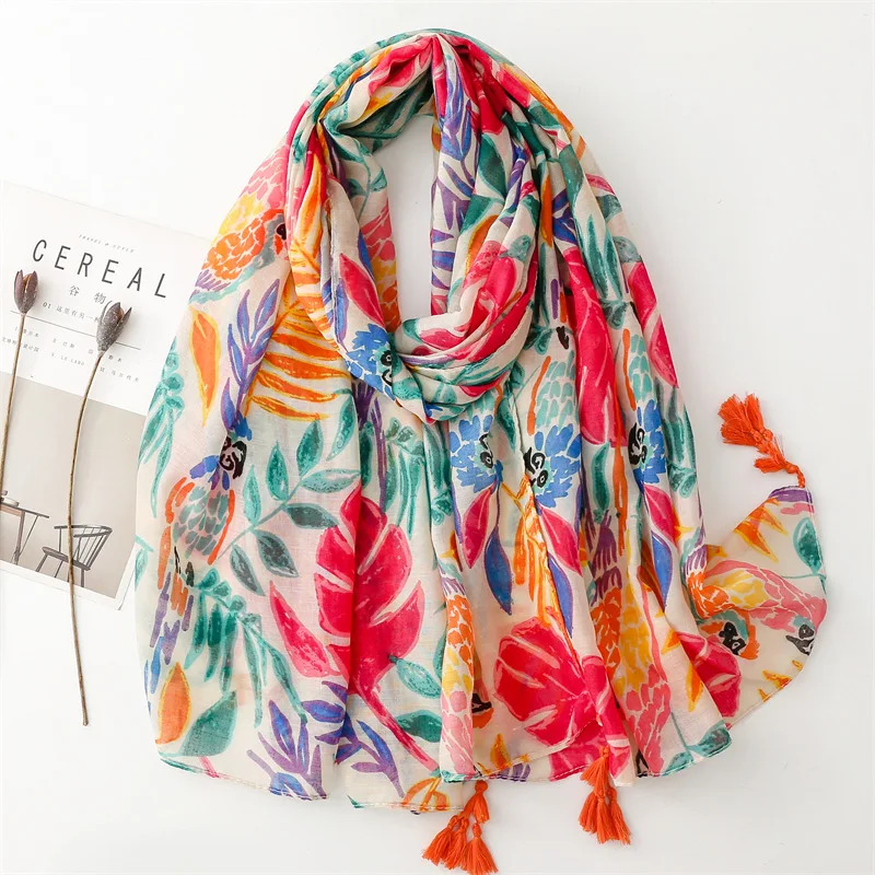 2024 Fashion Luxury Aircraft Ladies Women Scarf Female Long Shawl