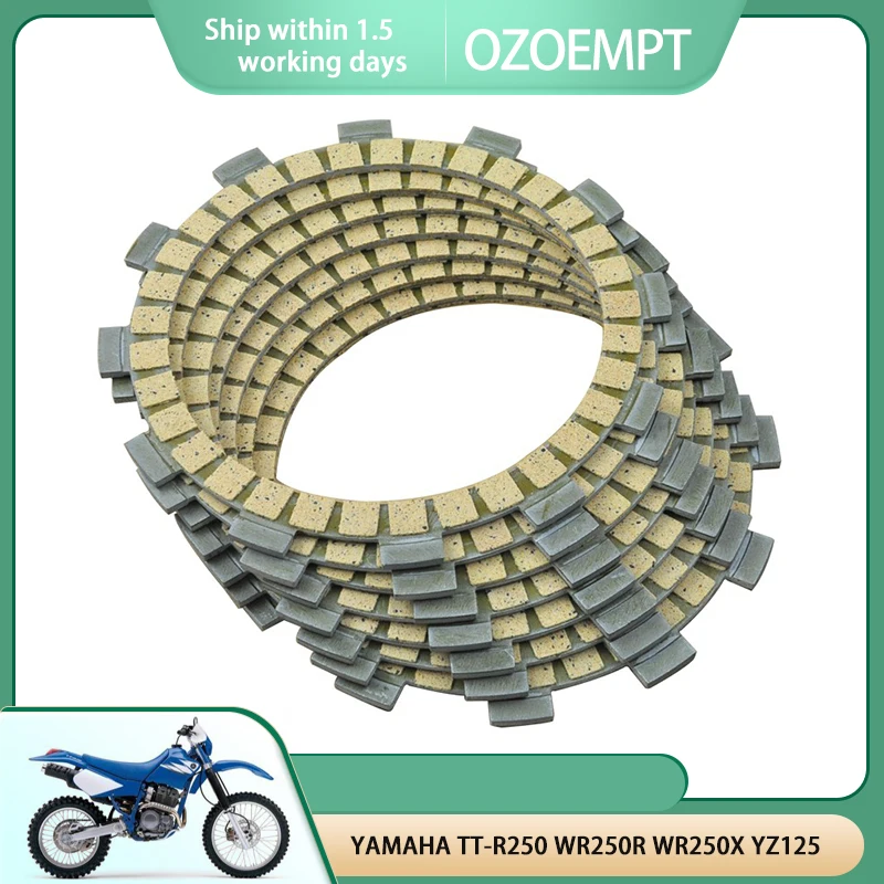 

OZOEMPT Fibrous Clutch plate Apply to YAMAHA TT-R250 WR250R WR250X YZ125