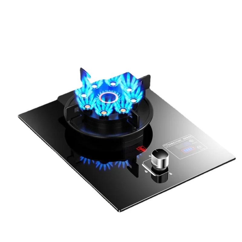 High-power Clamshell Stove Head Design Gas Single Stove Household Liquefied Gas Stove Desktop Stainless Steel Natural Gas Stove