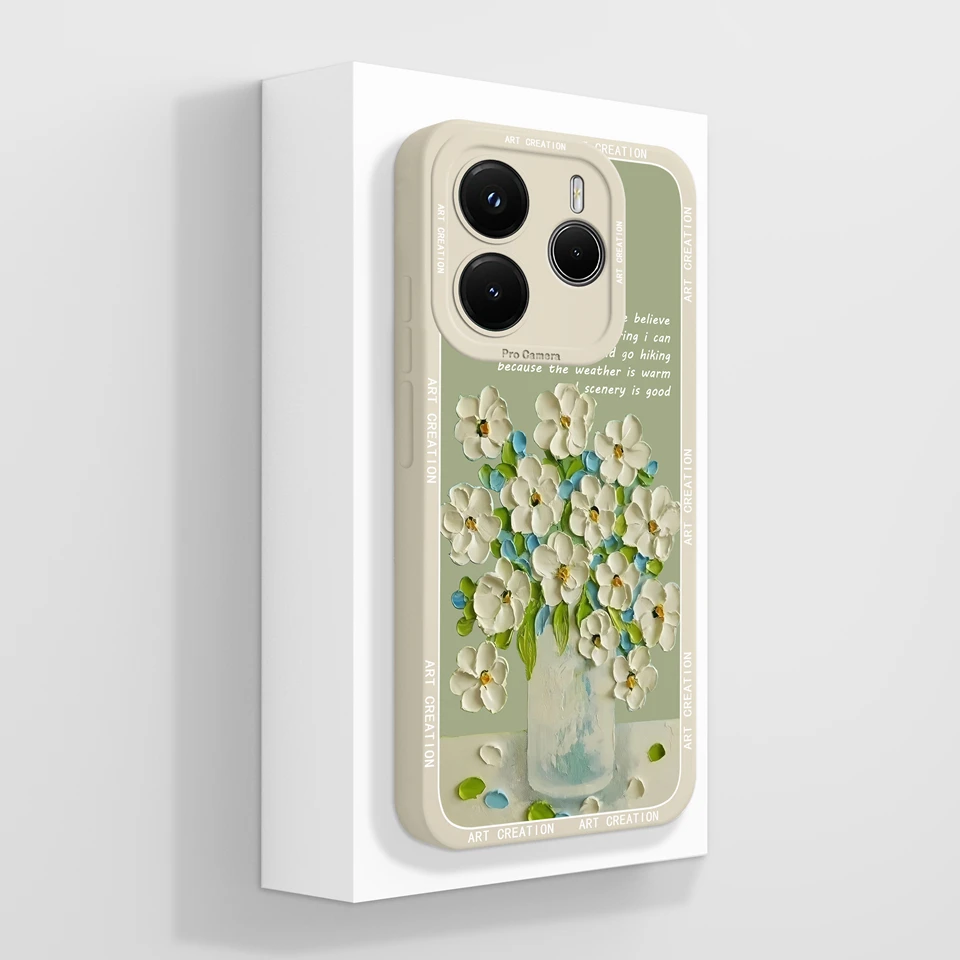 Beautiful Scenery Antifouling Anti-fall Silicone Back Cover Case