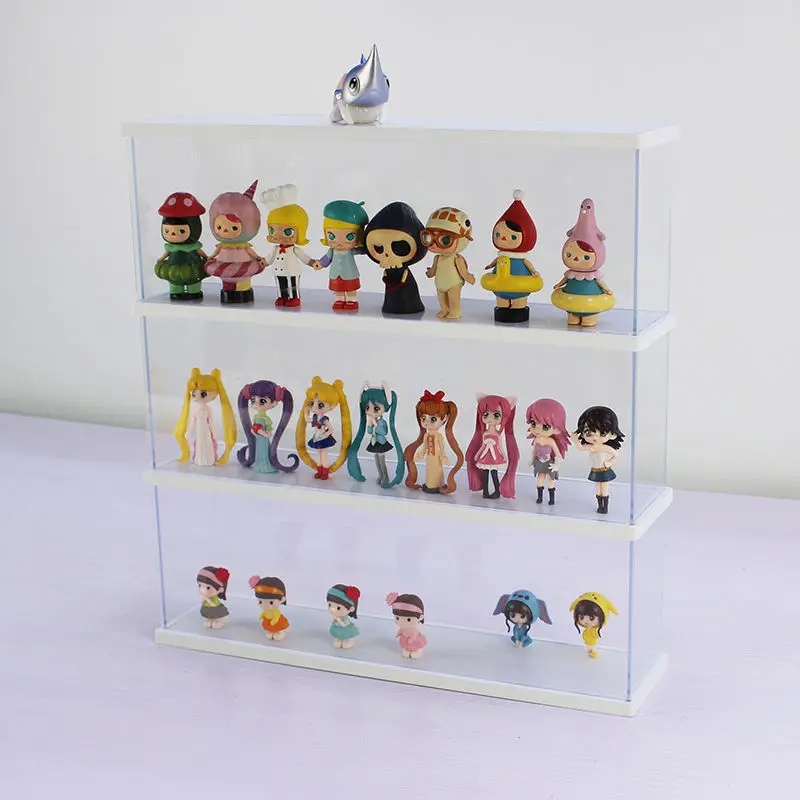 Multi-layeracrylic Transparent Storage Box Blind Box Display Rack Hand Open Door Model Dust Cover Toy Storage Display Cabinet