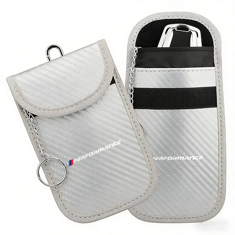 Car Key Case Signal Blocker Bag with RFID Shielding Protection