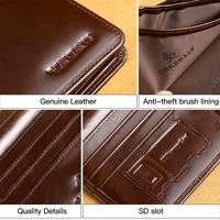 ManBang Classic Style Wallet Genuine Leather Men Wallets Short Male Purse Card Holder Wallet Men Fashion High Quality 3