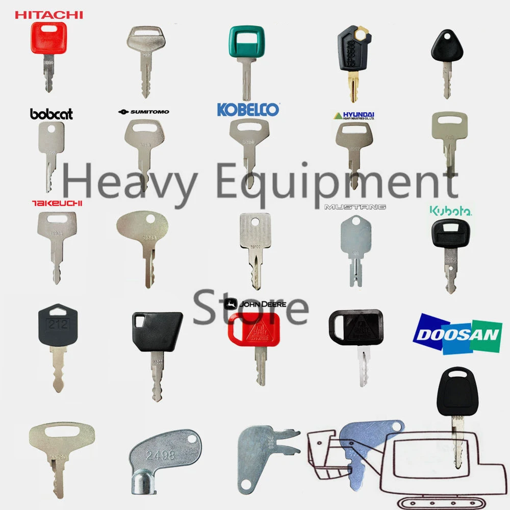 Chiave/telecomando Per Caterpillar Hitachi Kubota Volvo JLG Deawoo Doosan Komatsu John Deere Ihi Hyundai Yanmar - Foto 5