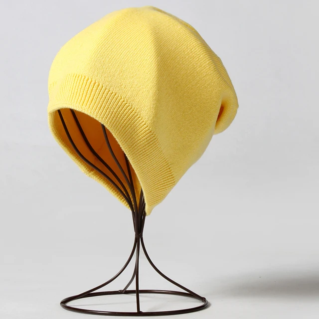 VISROVER 9 Farbvarianten, einfarbig, echter Kaschmir, Damen-Wintermütze, weich, Unisex, Herbstmütze, weicher Griff, warme Mütze für Damen, Geschenk – Detail 7