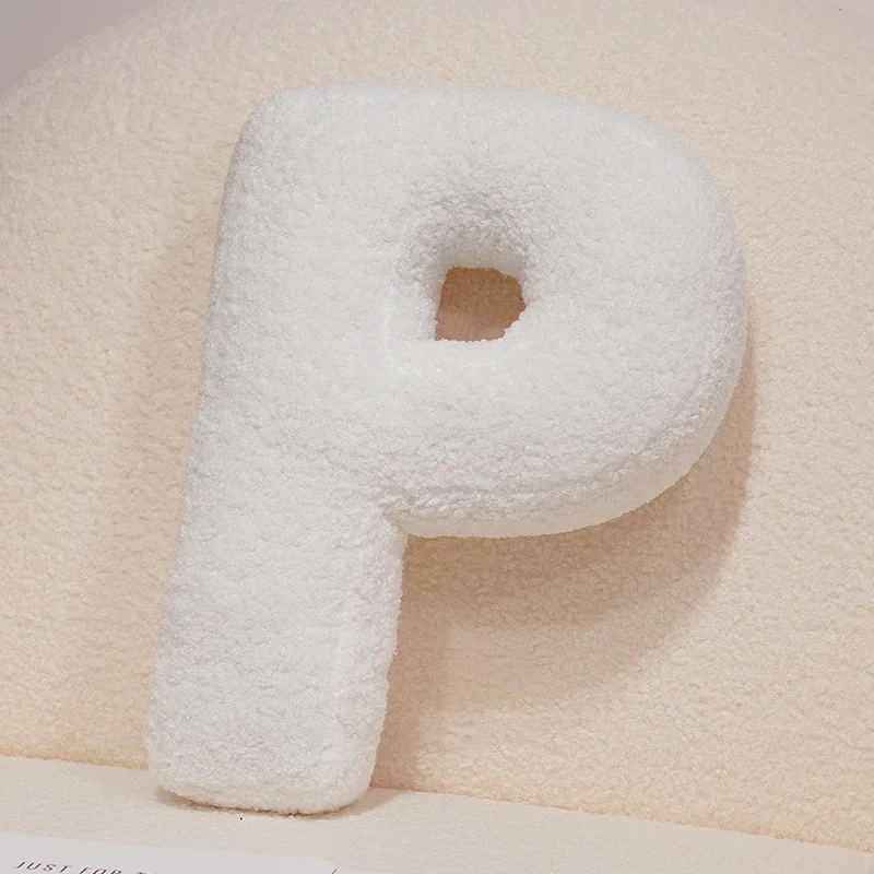 Handcrafted 26-Letter Throw Pillow - Decorative Party Gift for Bedroom and Baby Showers
