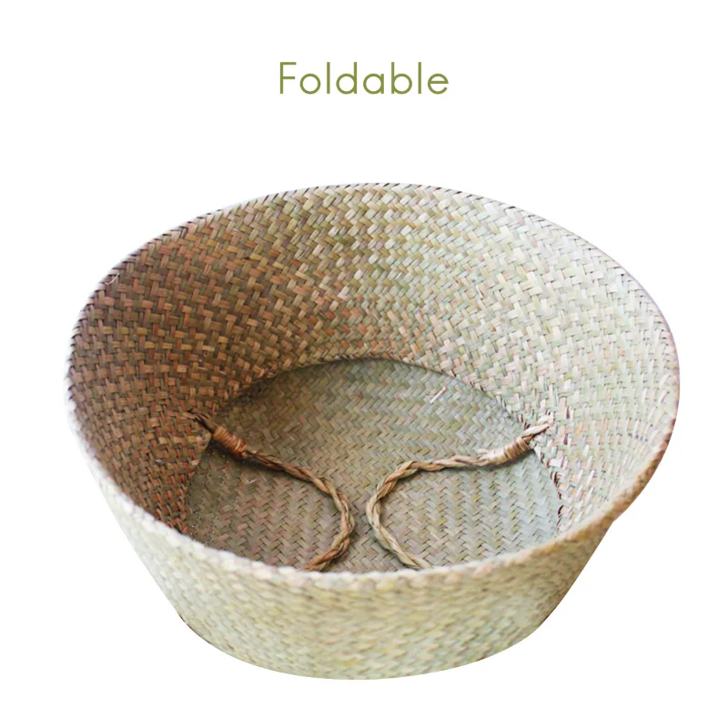 Seaweed Wicker Basket Rattan Hanging Flowerpot Flowerpot Dirty Clothes Dirty Clothes Basket Storage Basket 5