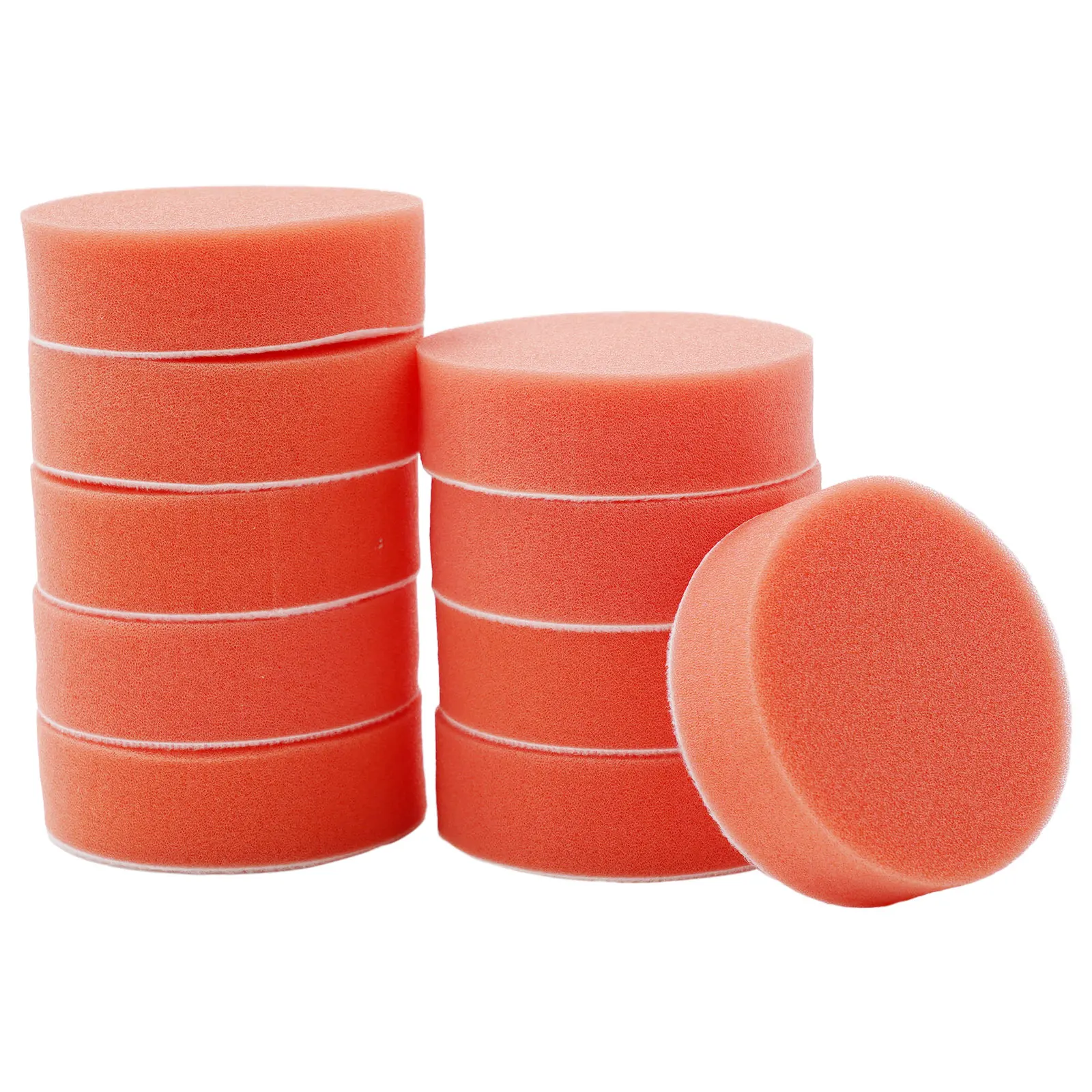 10Pcs 75mm car polishing sponge pads kit foam pad er kit polishing machine wax pads for auto motorcycle motor polisher