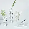Transparent Vase Modern Home Decor Vase Decoration Home Wedding Clear Glass Vase Nordic Vases Set Hydroponic Vase 4
