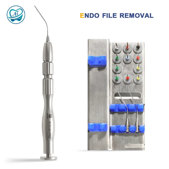 1 Set Dental Root Canal Files Extractor Kit for Removal of Fractured Root Canal Files Broken File Endodontic Treatment Endo-FRS