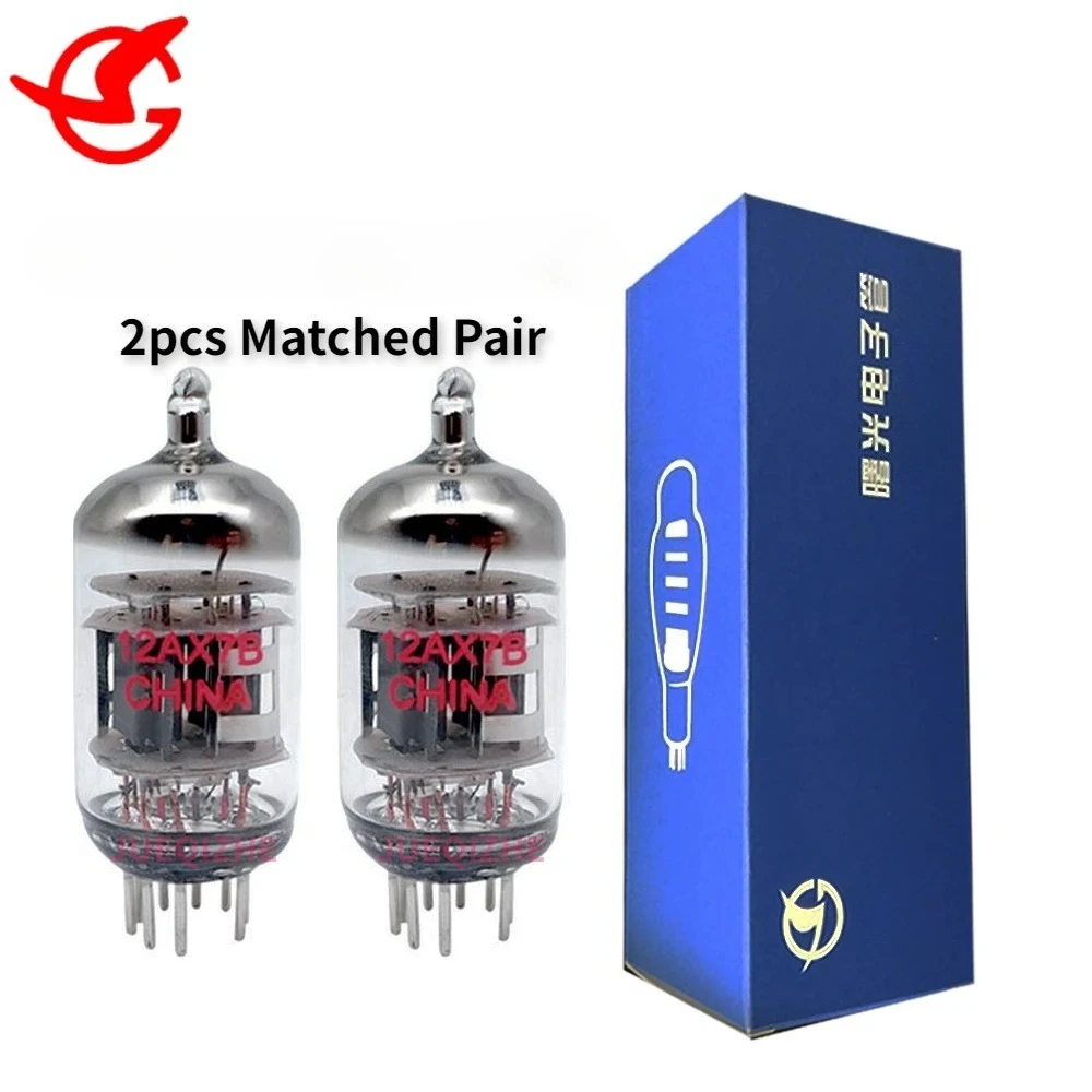 12AX7B 진공관은 12AX7 ECC83 전자 튜브 증폭기를 대체합니다. HIFI 오디오 증폭기 정밀 매칭 쿼드