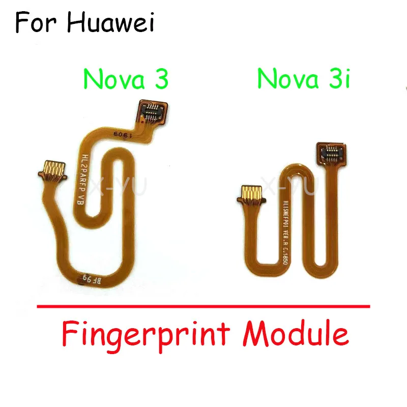 Per Huawei Nova 3 3I 3E 4 4E 5 5I P10 P20 P30 Lite Pro Y6 Y7 Y9 Prime Home Button Fingerprint Touch Id Sensor Connector Flex