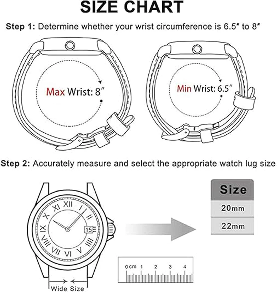 Nylon Loop Sports Strap - 20/22mm Woven Breathable Band
