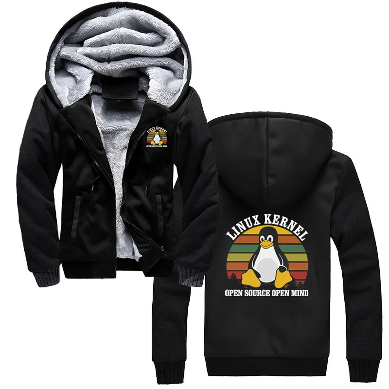 

Vintage Linux Open Source Open Mind Hoodie Men Cotton Penguin Programmer Programming Coding Coder Sweatshirt Winter Clothing