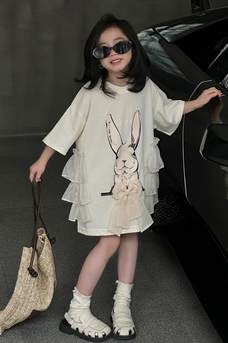 فستان بناتي قطن