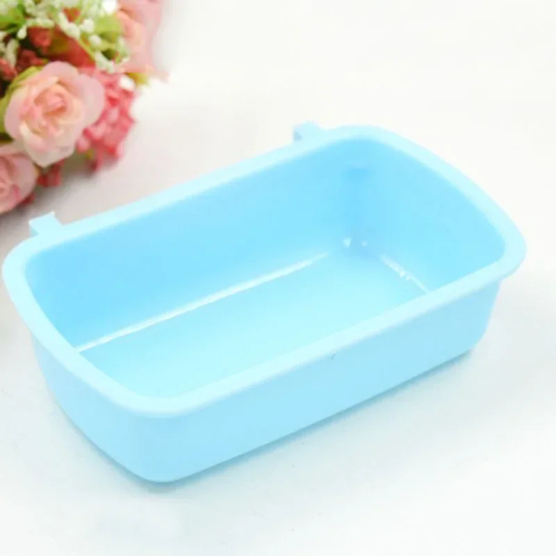 Hamster Water Feeder Hangable Plastic Hamster Squirrel Food Feeder Small Pets Water Drinking Bowl Food Bowl Hamster Cage Accessories