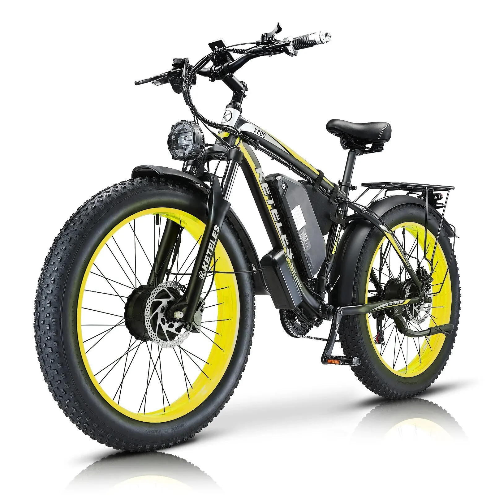 

2024 New Model 1500W Motor 48V20AH Battery 26 Inch Fat Tires, Hydraulic Brakes Mountain Off-Road Snow