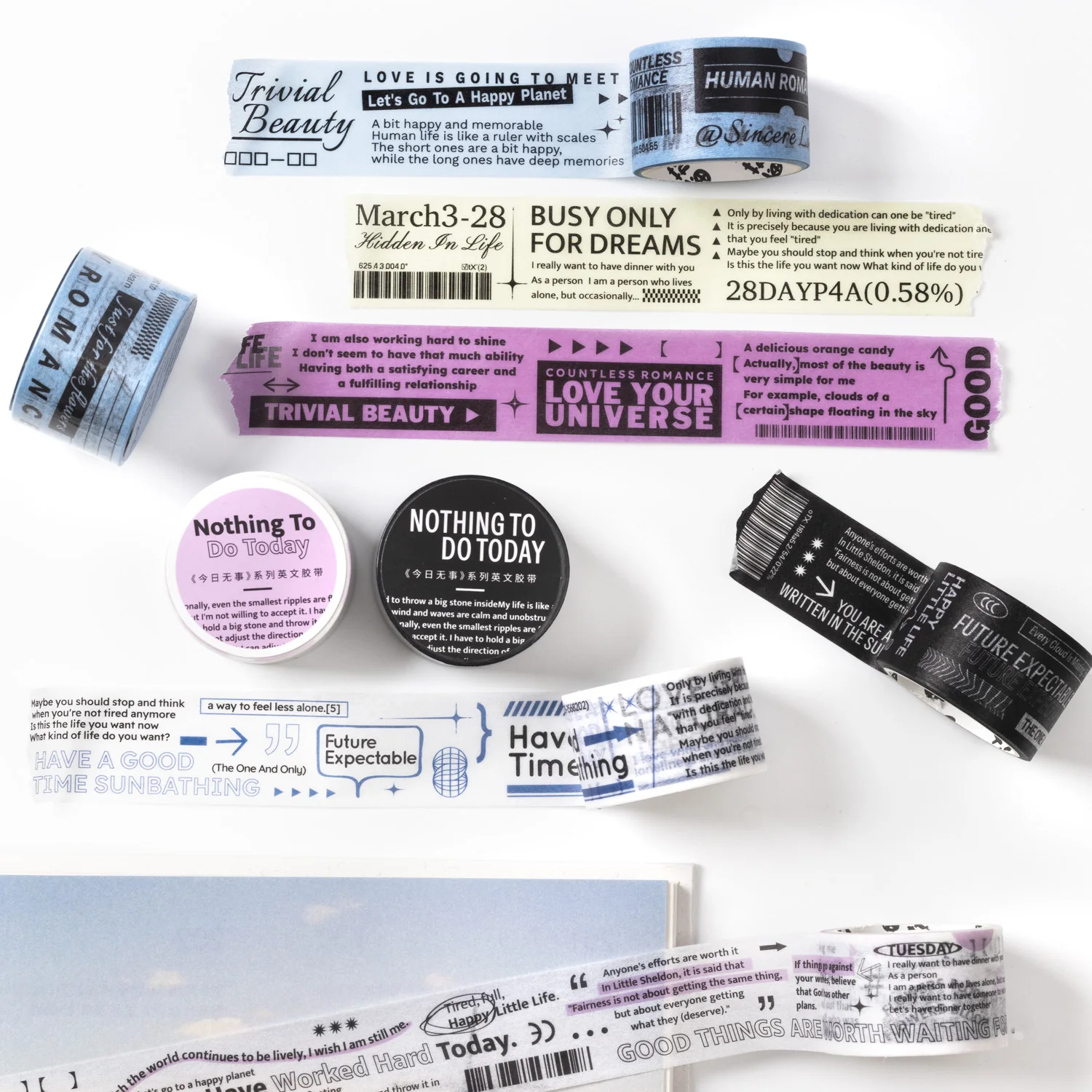 Серийная винтажная полоска с английским текстом «сделай сам», 25 мм * 400 см Серийная винтажная полоска с английским текстом «сделай сам», 25 мм * 400 см