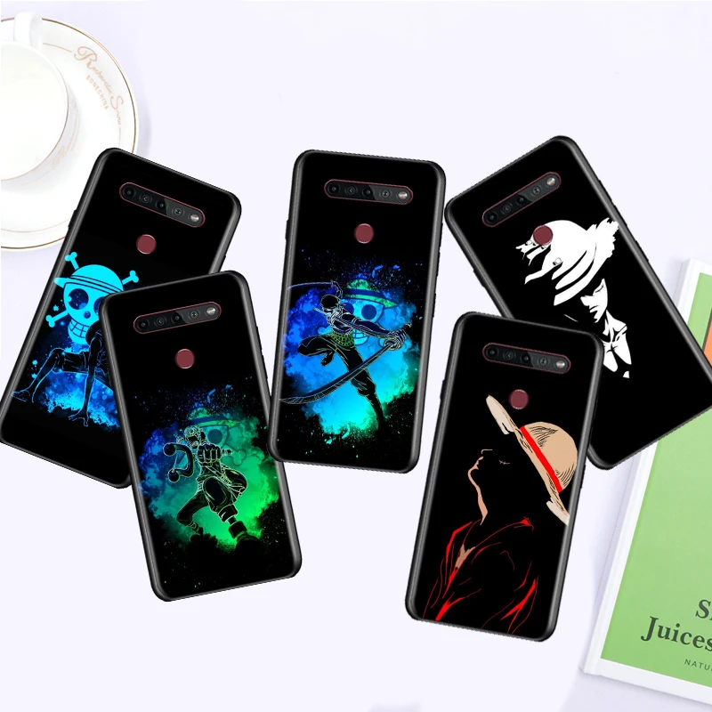 Cool Anime O-One P-Piece Per Lg Q60 V60 V50S V50 V40 V30 K92 K71 K61 K51S K41S K50S K22 G8 5G Cassa Del Telefono Nero
