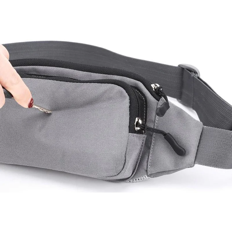 Nylon Waist Bag Waterproof Fanny Pack Male For Men Women Belt Pouch Bum Kangaroo Hip Sack Cross Banana Belly Handbag Shoulder