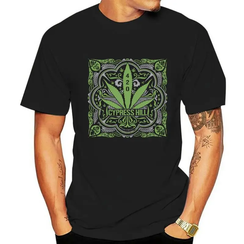 

Лицензионная футболка Cypress Hill, официальная одежда, мужская футболка большого роста 3xl, 4xl, 5xl, 420