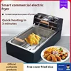 Electric fryer Thickened fryer Timing function Large capacity stainless steel fried chicken ribs fried string deep-fried dough s 3