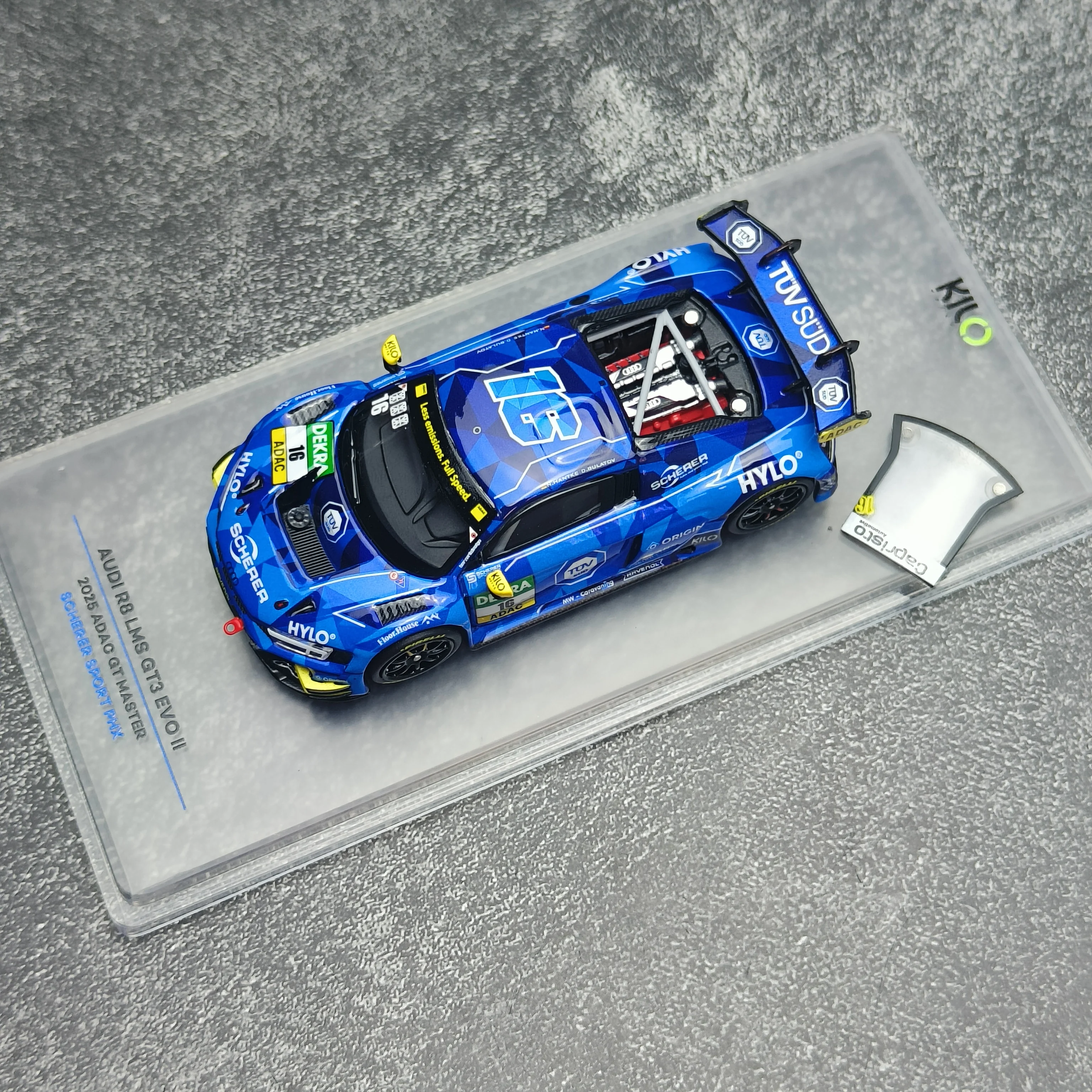 킬로웍스 1:64 R8 LMS GT3 EVO II 2025 합금 풀오픈 알로이 자동차..
