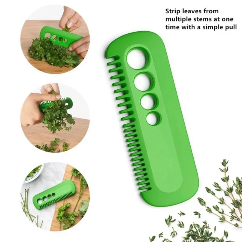 Vegetable peeler Leaf comb Multifunctional Handle Peeling Comb Peeler Fruit and Vegetable Mini Herb Stripper Stem Remover