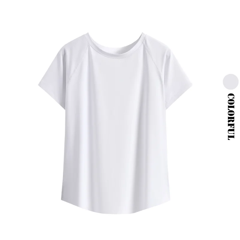DRUR Summer Open Back Yoga Shirt Short Sleeve Sport Tops With Hollow Back Design Lightweight Quick Dry Running Gym Workout Tee 3