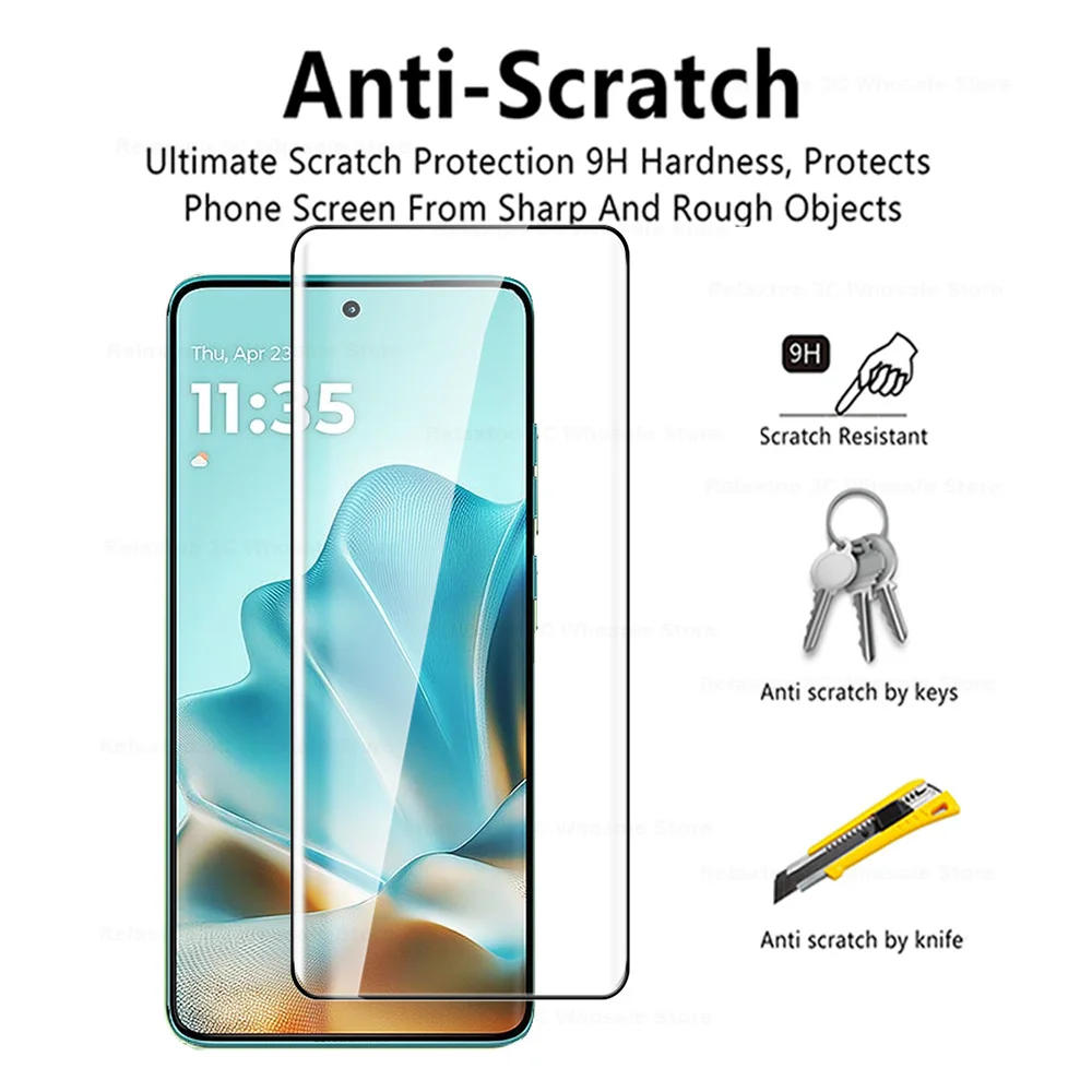 Enhanced Tempered Glass Case with Screen and Camera Lens Protector Film - 8-in-1 Protection Set