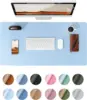 Office Desk Mat,Non-Slip PU Leather Desk Blotter, Computer Desk Pad, Waterproof Desk Writing Pad for Office and Home 60cm x 35cm 1