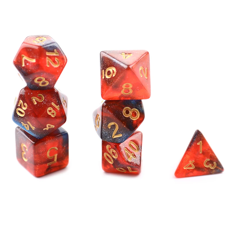 

7 шт./набор, двухцветные настольные игры с игральными играми