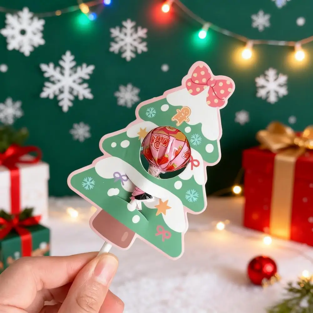 60pcs Christmas Tree Candy Cards Festival Party Decoration Christmas Supplies Children's Candy Decoration Christmas Party Favors