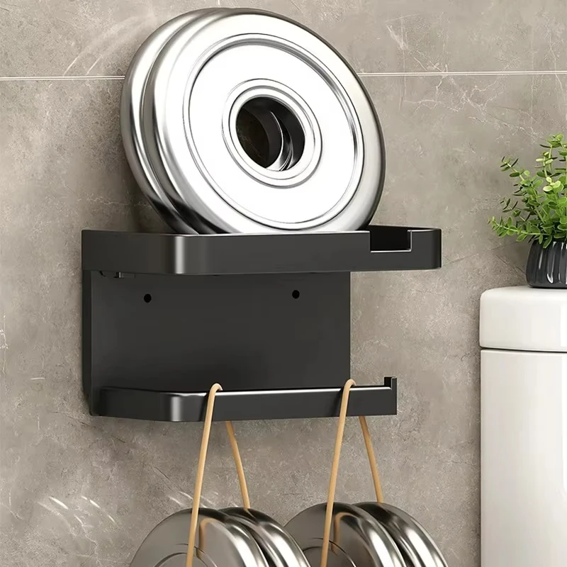 Toilet Paper Holder Plastic Storage Rack for Bathroom Kitchen