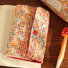 

Exquisite Knit Cover Notebook Beautiful A5 Handbook Diary A6 Student Notepad Ins Cute Red Hand Book Girls Gift Note Organizer