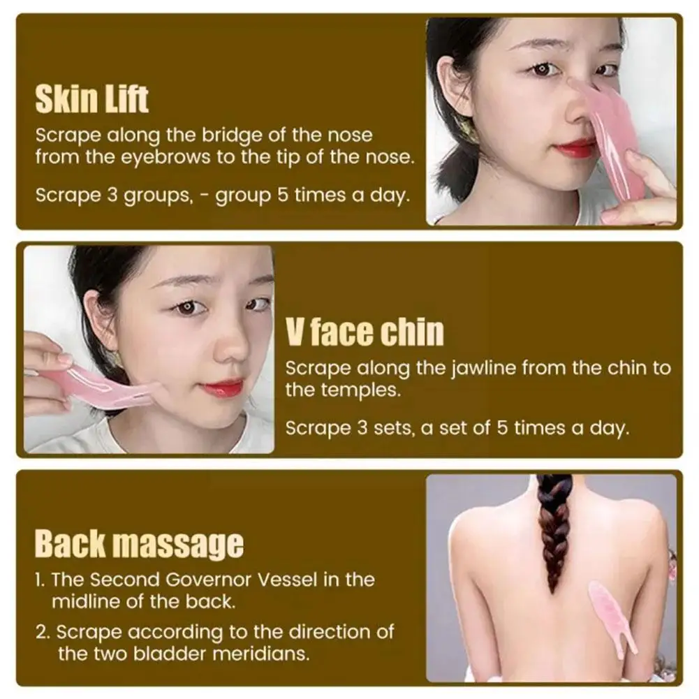 Facial Massager Facial Beauty Instrument Nose Shaper Nose Face Massage Multifuctional Massager Nose Shaper Device Two-angle Massage Nasal Snail Scraping Scraper Board Tool J4Q2