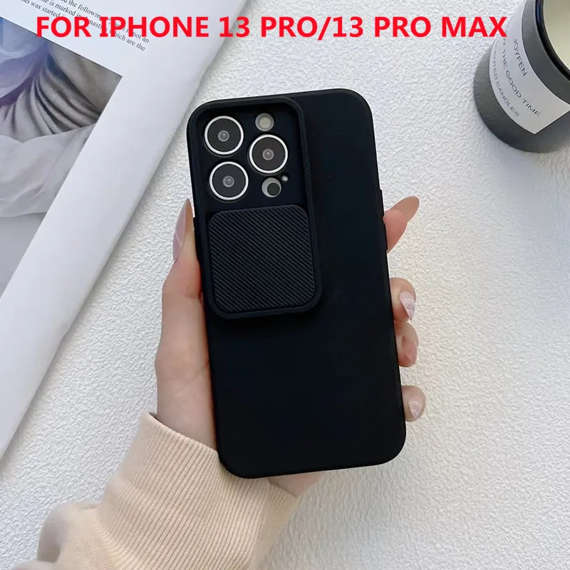 Camera Lens Protection Liquid Silicone Case on For iPhone 11 12 Pro Max 8 7  6 Plus Xr Xs Max X 14 13 15 Lens push and Pull Cover