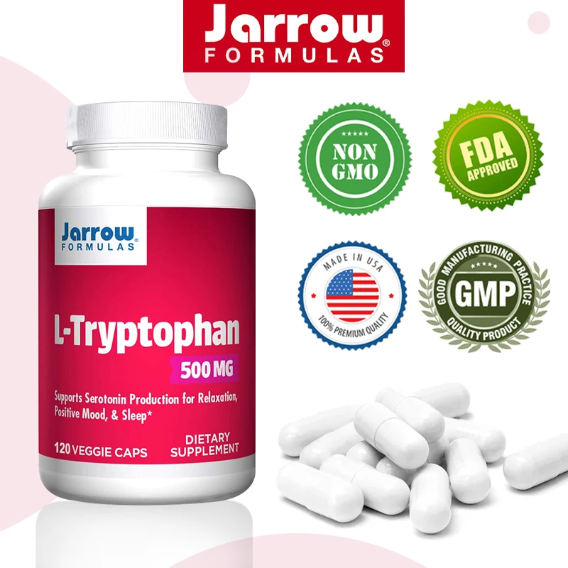 

L-Tryptophan Vegetarian Capsules Promote A Healthy Stress Response, Positive Mood and Well-being, and Restful Sleep