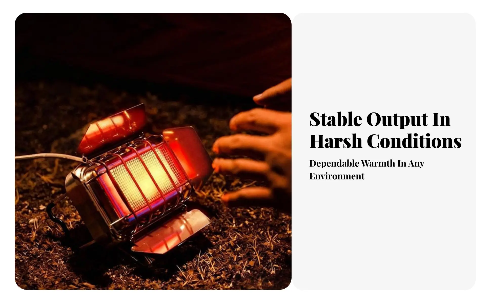 Pressure-Regulated Outdoor Heater, Mini Portable Heating Stove, Multi-Functional Camp Warmer, 2nd Generation, Infrared Burner