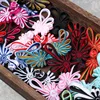 Chinese Cheongsam Tang Clothing, Hanfu Plate Buckle, Hand-woven, Long-tailed Chrysanthemum-shaped Cloth Button, 5Pcs 3