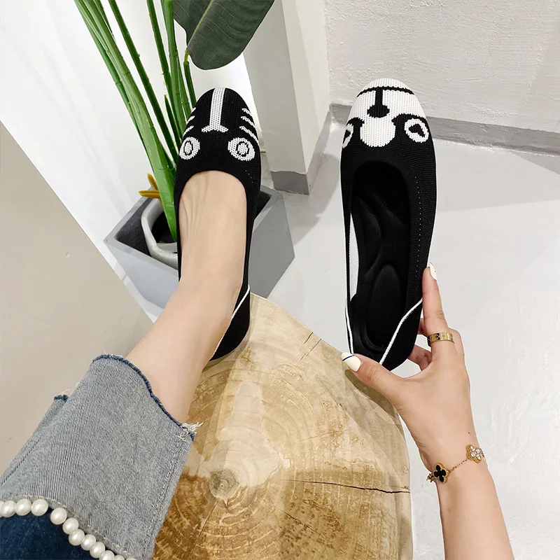 Good quality Women's shoes with low heel and shallow mouth lady fancy shoes new styles flat dressing shoes for women
