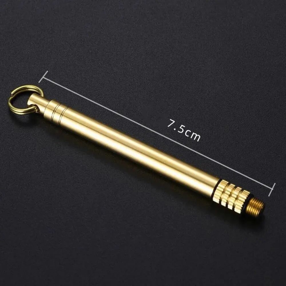 Toothpick bottle Titanium Outdoor Portable Multifunctional Toothpick Bottle Fruit Fork Camping Tool Toothpick Tube Stronger Than Dental Floss