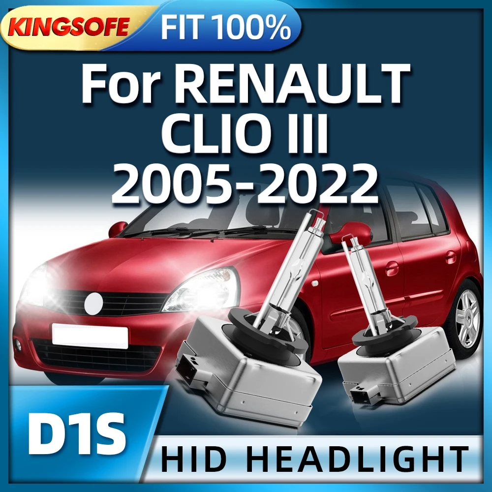 

KINGSOFE 35W D1S Xenon Bulb HID Lights Car Headlight For RENAULT CLIO3 2005 2006 2007 2008 2009 2010 2011 2012 2013 2014-2022