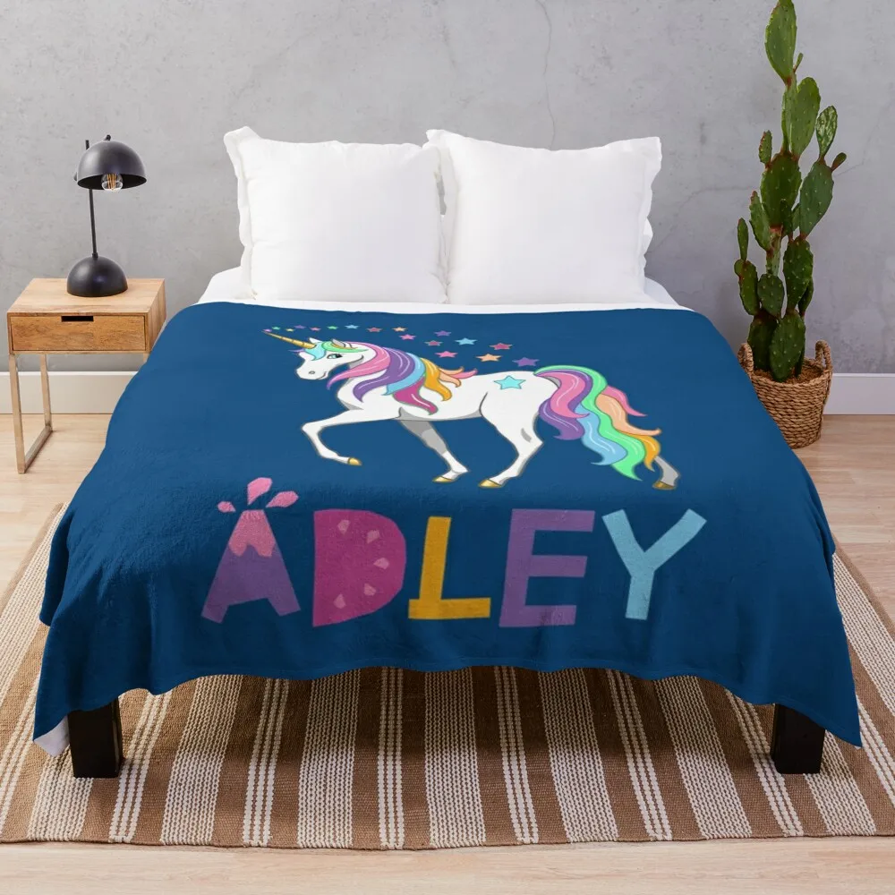

a for adley Throw Blanket anime Softest decorative Blankets