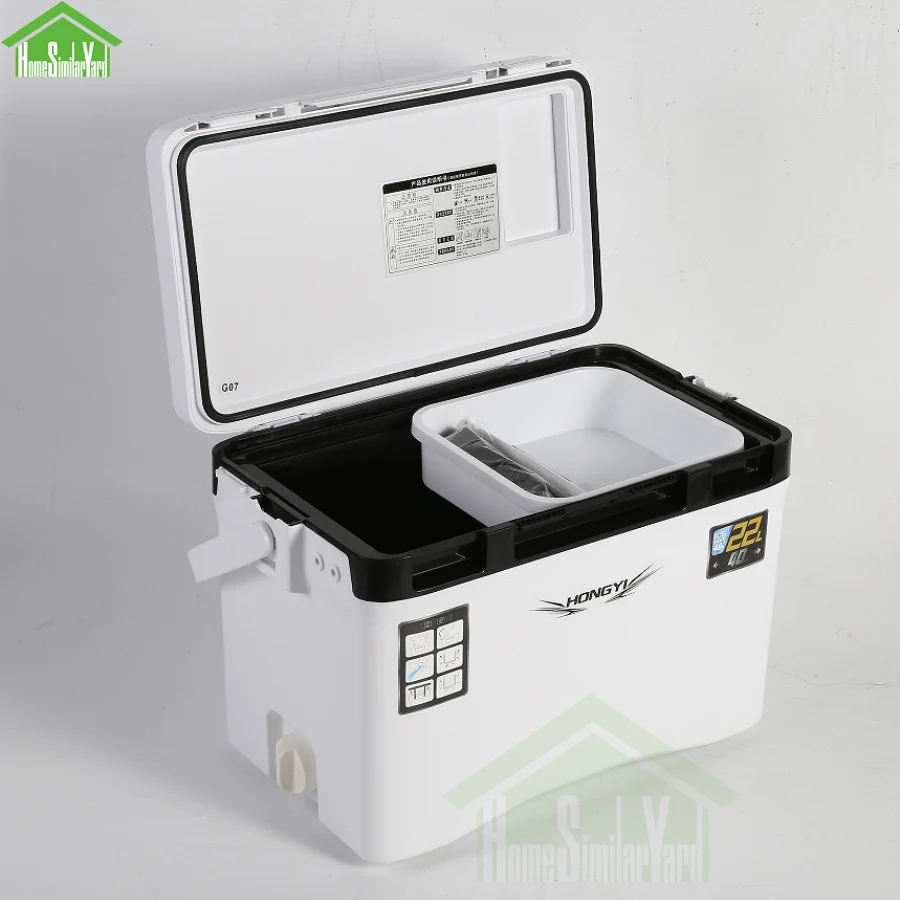 High Performance Outdoor Sea Fishing Incubator Cooler Box Fresh-Keeping Car Portable PP Tackle Boxes Camping Picnic Refrigerator
