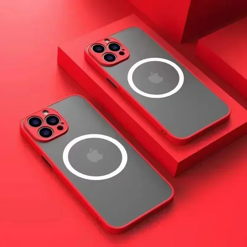 Ultimate Magnetic Magsafe Matte Skin Back Cover for iPhone - Wireless Charging Compatible