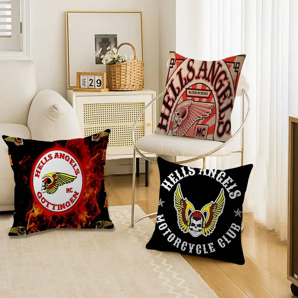 Hells Angels Housse de Coussin Décorative | Collection Moto