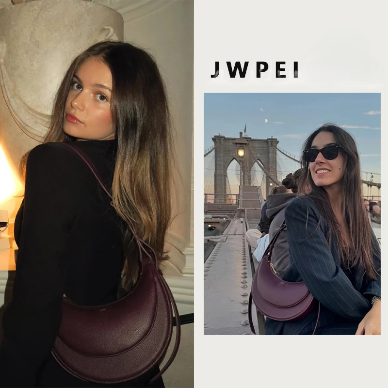 حقيبة هلالية من الجلد من JW PEI حقيبة كروس كلاسيكي...