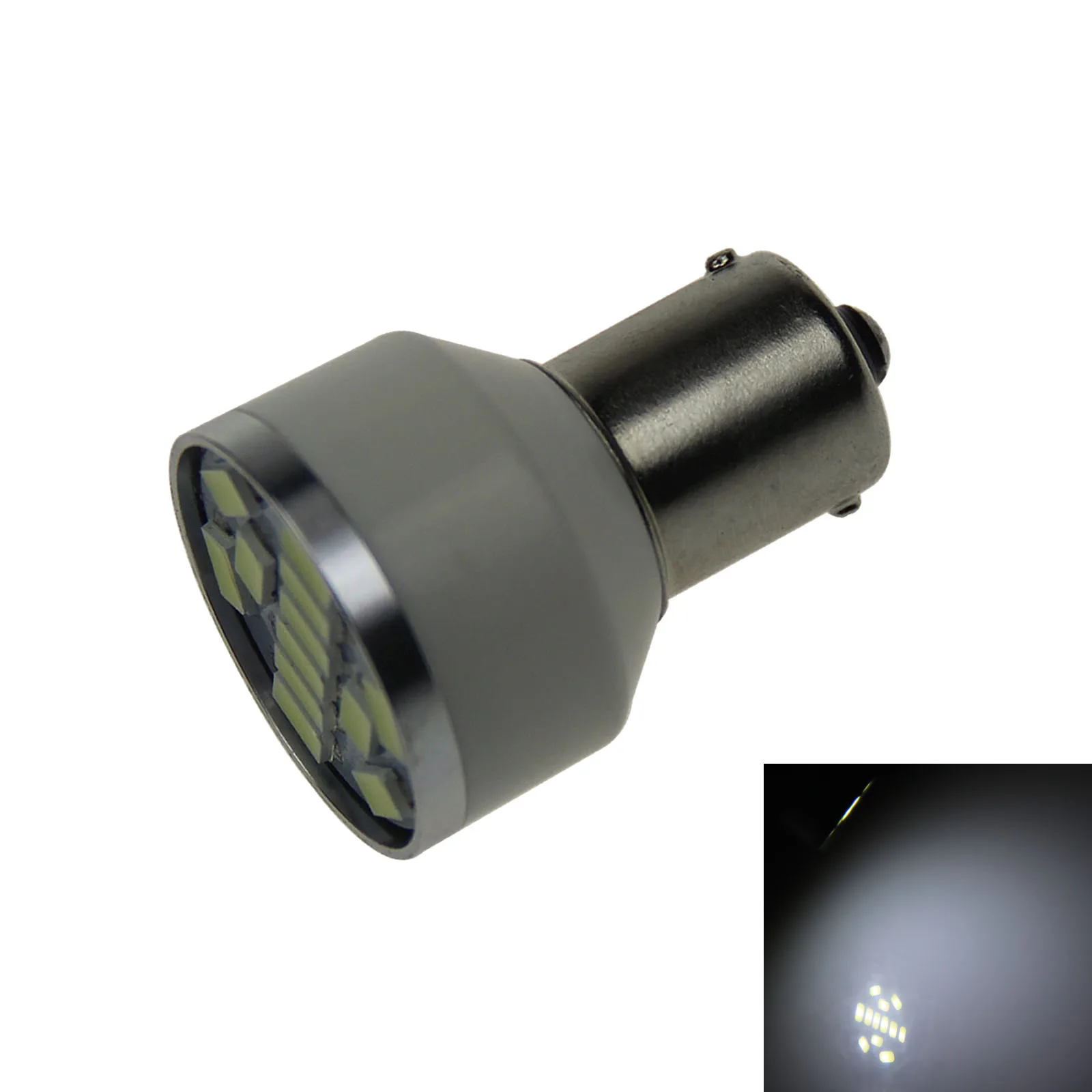 

1x Белый RV 1156 угловая лампа, внутренняя лампа 12 излучателей 5730 SMD СВЕТОДИОДНЫЙ 1159 67 BA15S Z20569